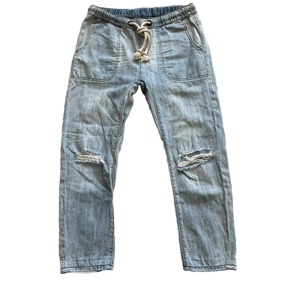 ONE TEASPOON Women's Shabbies Drawstring Boyfriend Jeans Size XS Comfy Trendy - Picture 9 of 9